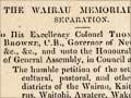 Petition for separation from Nelson province, 1857