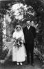 Helen and Noel Benson on their wedding day, 8 December 1923