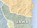 Map showing the district boundaries of Uawa on NZ's East coast