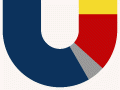 U shape with different blocks of colour