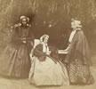 Mary Ann Martin (centre) with Caroline  Abraham (left) and Sarah Selwyn (right)