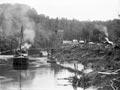 SS <em>Mokau</em>, Mōkau River, 1908
