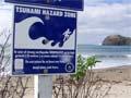 Tsunami warning sign