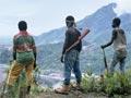 Bougainville rebels guarding the Panguna mine site, 1996