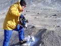 Sampling ground ice