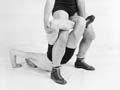 Lofty Blomfield and his famous octopus clamp, 1936