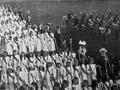 Marching school children