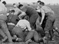 Playing rugby at Fontaine-au-Pire, October 1918