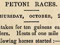Report on a race meeting