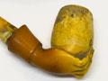 Meerschaum pipe and leather case
