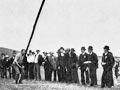 Tossing the caber 