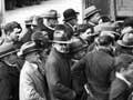 Queuing for a cricket match, late 1920s
