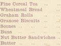 Interactive: Health Food Café menu, 1901