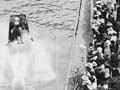Crowd at the Days Bay water chute, 1910s