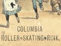 Roller skating rink ticket, 1887