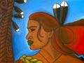 Huia-feather headdresses