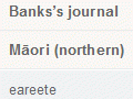 Interactive: Māori and Tahitian words according to Banks