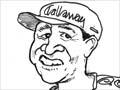 Cartoon about Michael Campbell, 2005