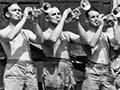 Theo Walters and the RNZAF showband, Bougainville, 1944