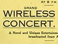  Grand Wireless Concert ticket, Palmerston North, 1923
