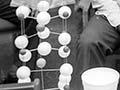 Jeff Tallon demonstrates superconductor developments, 1987