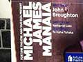 Te Kohe Tuhaka and poster for <em>Michael James Manaia</em>, 2013