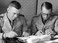 Censoring letters on a troopship, around 1941