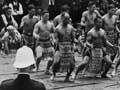 Apirana Ngata leads a haka
