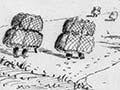 Walter Mantell's sketch of the departure from Awamoa, 1852
