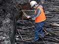 Archaeologists working in Dunedin, 2012