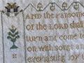 Elizabeth Marsden King's sampler, 1853