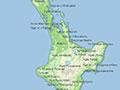 Map of New Zealand with iwi