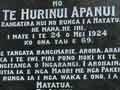 Memorial to Te Hurinui Apanui