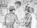 ‘Mr Spain investigates land claims at New Plymouth, Mt Eliot, June 1844’