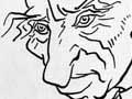 Caricature of Johannes Carl Andersen