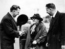 Sidney George Holland (left), Miss Betsy Webber and Theodore Nisbet Gibbs