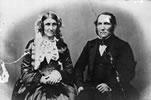 Grace Hirst and her husband Thomas, photographed during the 1850s