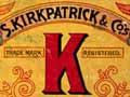 Advertisement for Kirkpatrick and Company's tinned goods