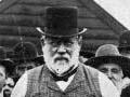 Richard John Seddon wheeling a barrow of clay at the turning of the first sod of the Lawrence-Roxburgh railway works