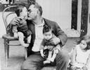 Takurua Tamarau and his grandchildren