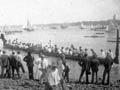 The waka of Pāora Tūhaere at Ōrākei, about 1890