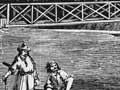 Hutt River bridge, 1855