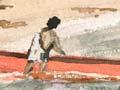 Launching a canoe
