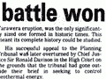 A legal battle 