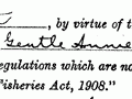 Fishing licence, 1914
