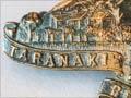 Taranaki Maunga on a Taranaki Rifles Regiment badge
