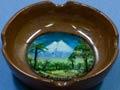 Taranaki Maunga souvenir ashtray