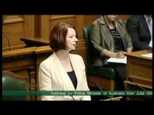 Video: Address by Prime Minister of Australia Hon Julia Gillard to MPs - Part 1