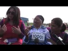 Video: WMG2017 - Day 4 - Man Kaur 101 year old athlete in action