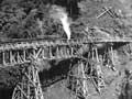 Wooden trestle viaduct